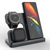 GY-Q10B 3 In 1 Fast Charger Pad Wireless Charging Station for Qi Standard Phone/Samsung Galaxy Watch/Earphone