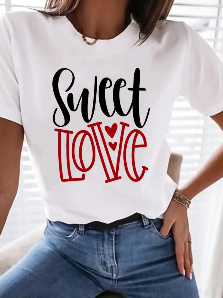 (Asian Size) cartoon trend Women Clothing T Shirt Woman Top Fashion Female Short Sleeve Graphic T-shirts Print Tee