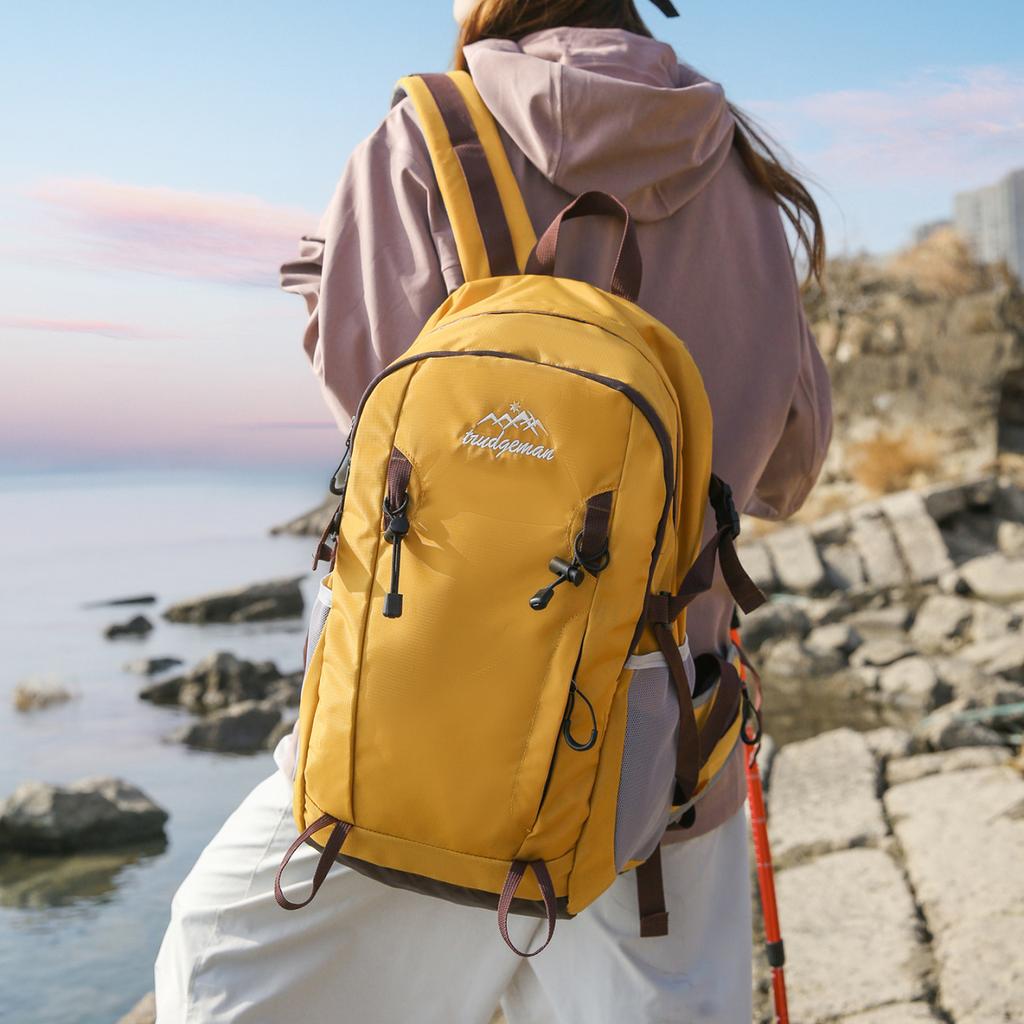 Schoolbag Backpack Outdoor Mountaineering Bag Black and White Color Matching Backpack Sports Travel Hiking Lightweight Backpack School Bag