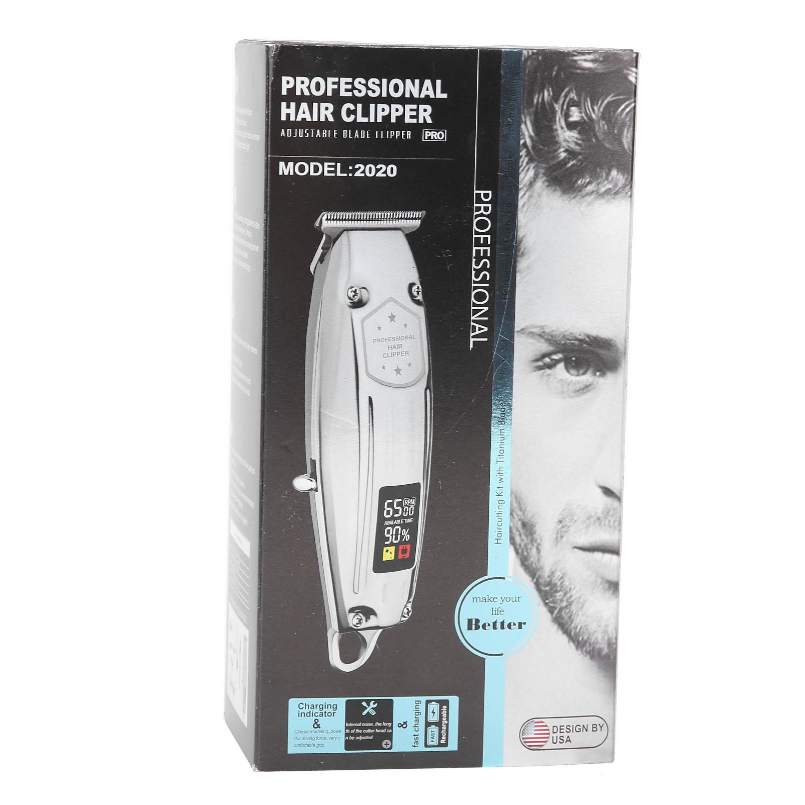 

LCD Dispaly Electric Hair Clipper High Power Golden Hair Trimmer Styling Tool for Men