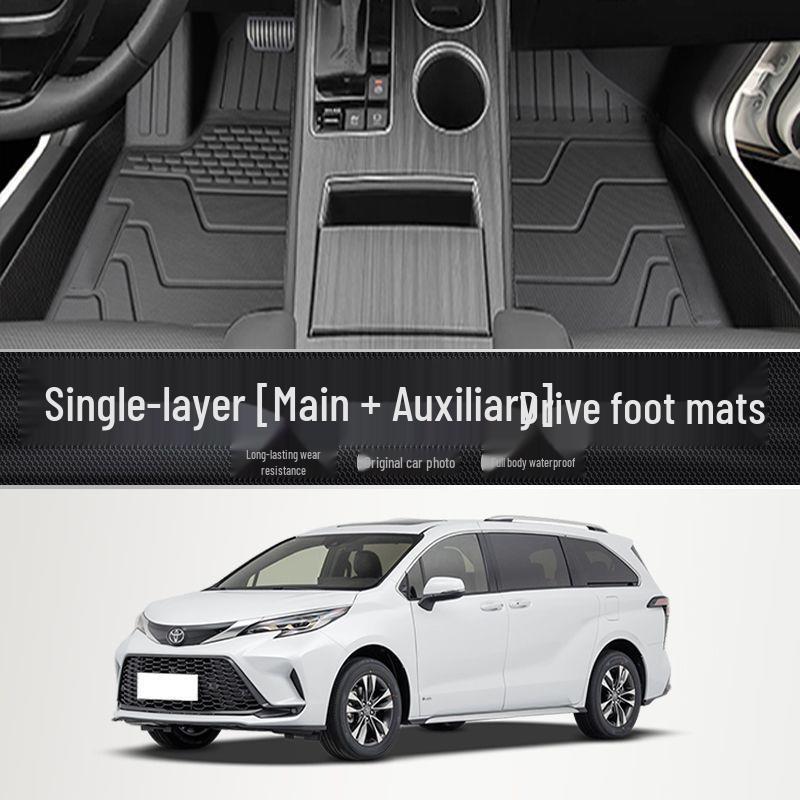 

Toyota Granvia TPE Floor Mats: Full Coverage for Driver s Seat & Seven-Seater with Upper Layer Trunk Mat 2021-2024 Toyota Granvia [Thick Scratch-resistant]