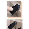 Shoes Women's 2025 Spring New Casual Single Shoes Lazy People Pedal Round Toe Heightened, Breathable, Non-slip and Wear-resistant Women's Shoes