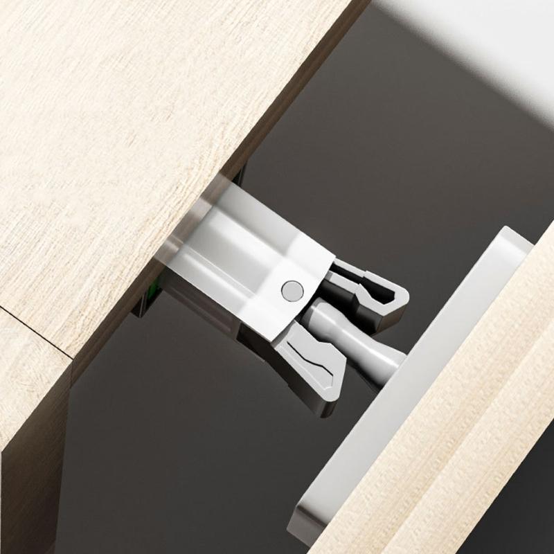 Cabinet Push Latches Push To Open Catches Lock Rebound Locking Catches Bounce Lock for Cabinet Drawer Wardrobe