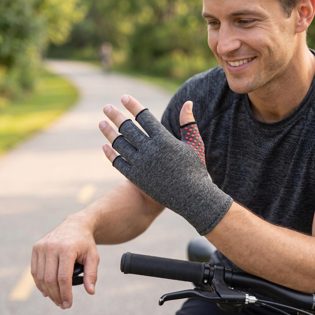 Half Finger Cycling Gloves with Non- for Outdoor Riding