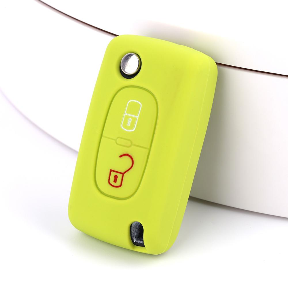 Silicone Car Key Cover for Peugeot 308 306 307 207 807 Citroen C2 C3 C5 C-Crosser C4 Picasso