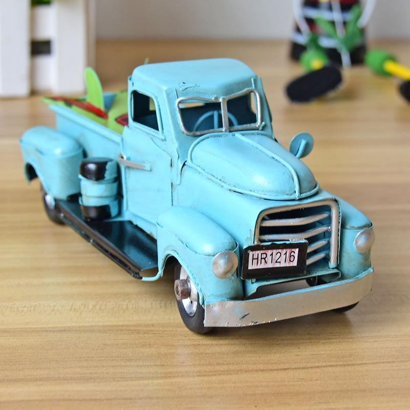 

Collectible Old Red Metal Truck Model A Delightful Kids Toy And Ornament синій