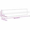 Wall Shelf Set 4 pcs Artisan Oak Finish 80 x 11.5 x 18 cm Engineered Wood