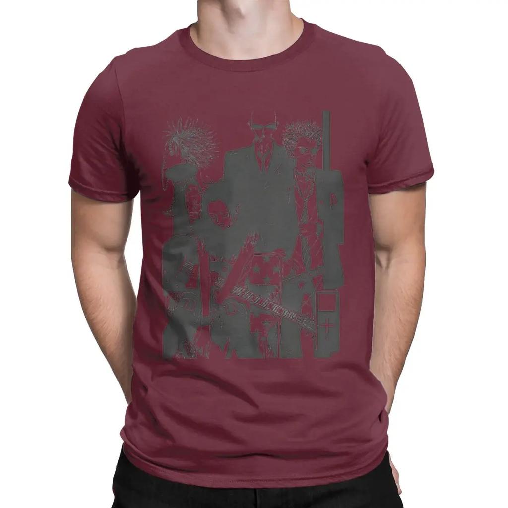 Men's Nana Anime T Shirts Ai Yazawa's Girl Comics Pure Cotton Clothes Funny Short Sleeve Crew Neck Tees Plus Size T-Shirt