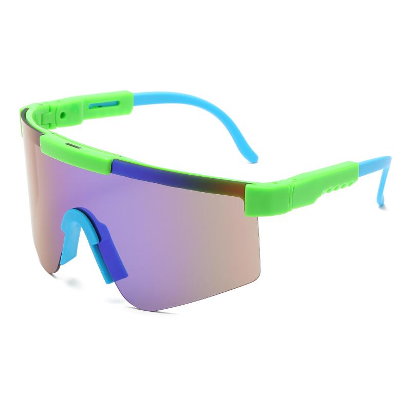 Protective Glasses New Men Sports Square Sun Glasses Women Uv400 Retro One Piece Eyewear Oversize Driving Sunglasses