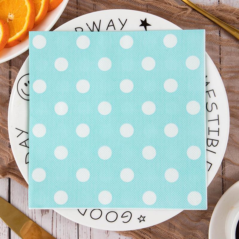 

20Pcs/bag Polka Dot Printed Disposable Table Dinner Tissue Napkins Paper Restaurant Holiday Party Decoration 33x33cm