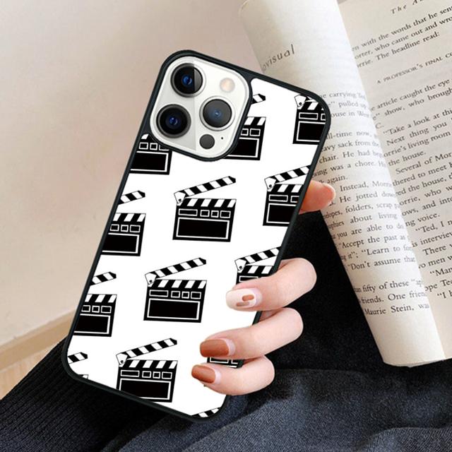 Film Movie Clapperboard Clapper Board Phone Case Back Cover for iPhone 17 Air 16 15 14 13 11 12 Pro Max Plus