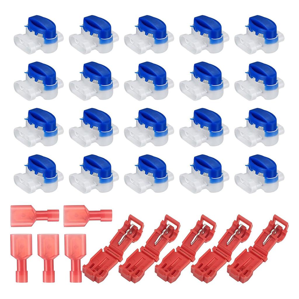 Durable T Type Connector Kit Lawn Mower Connector Easy Installation Wire Connection Set Plastic Material for Lawn Mower