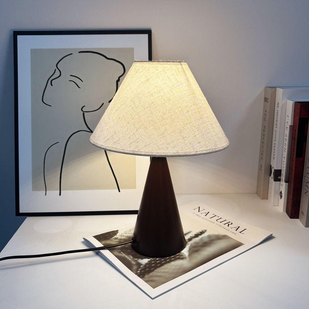 Mid-Century Style Printed Table Lamp Nordic Minimalist Desk Lamp Night Light Bedside Table