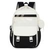 Casual Large Minimalist Capacity Backpack With Color Blocking Design For Daily