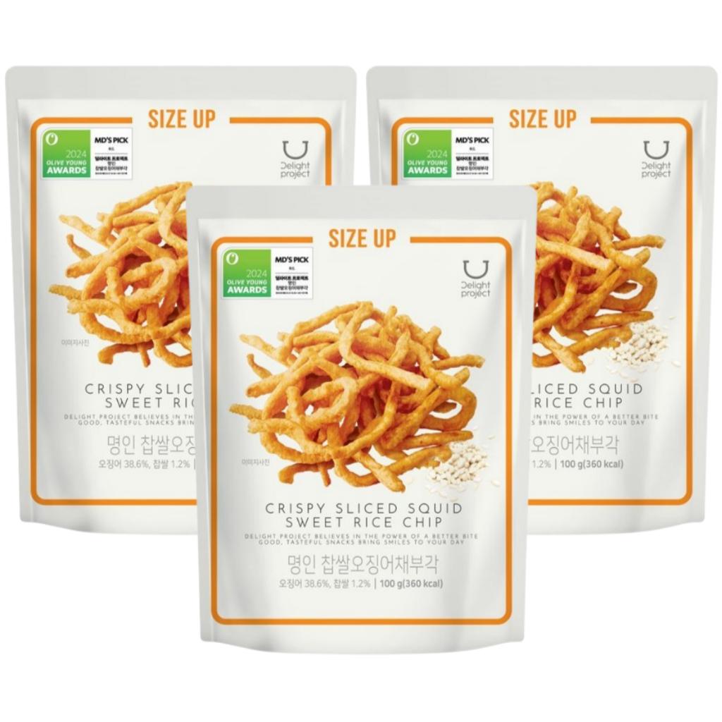Delight project Knusprig geschnittener Tintenfisch, süßer Reischip, 100 g