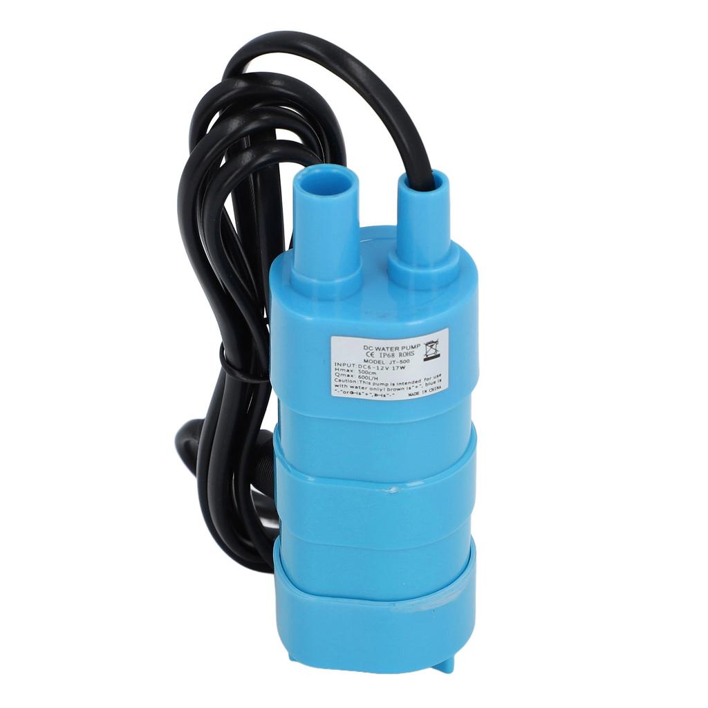 Submersible Motor Water Pump 5M 12V Portable Pumping Head for Fish Tank Aquarium Blue