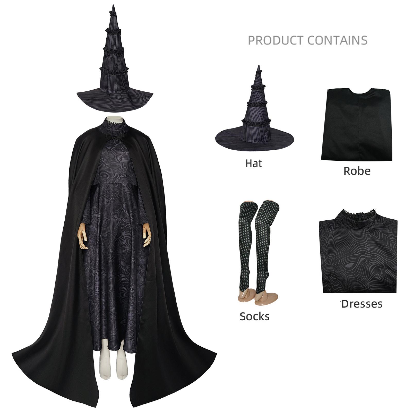 

Cosplay Dress Set Long-Sleeve Round-Neck Printed Dress XL чёрный