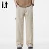 Izzue IT Men's Pure Cotton Relaxed Straight Jeans