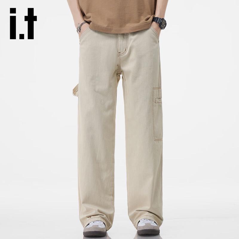 Izzue IT Men's Pure Cotton Relaxed Straight Jeans