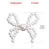 Fashionable Bow Shaped Ear Pendant Vintage Bowknot Earrings Simple Imitation Pearls Eardrop Jewelry for Women Girls