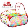 Foldable Ocean Ball Pit Pool with Basket Baby Playpen Children Toy Tent Ball Pool with Basket Outdoor Toys for Children Playpen