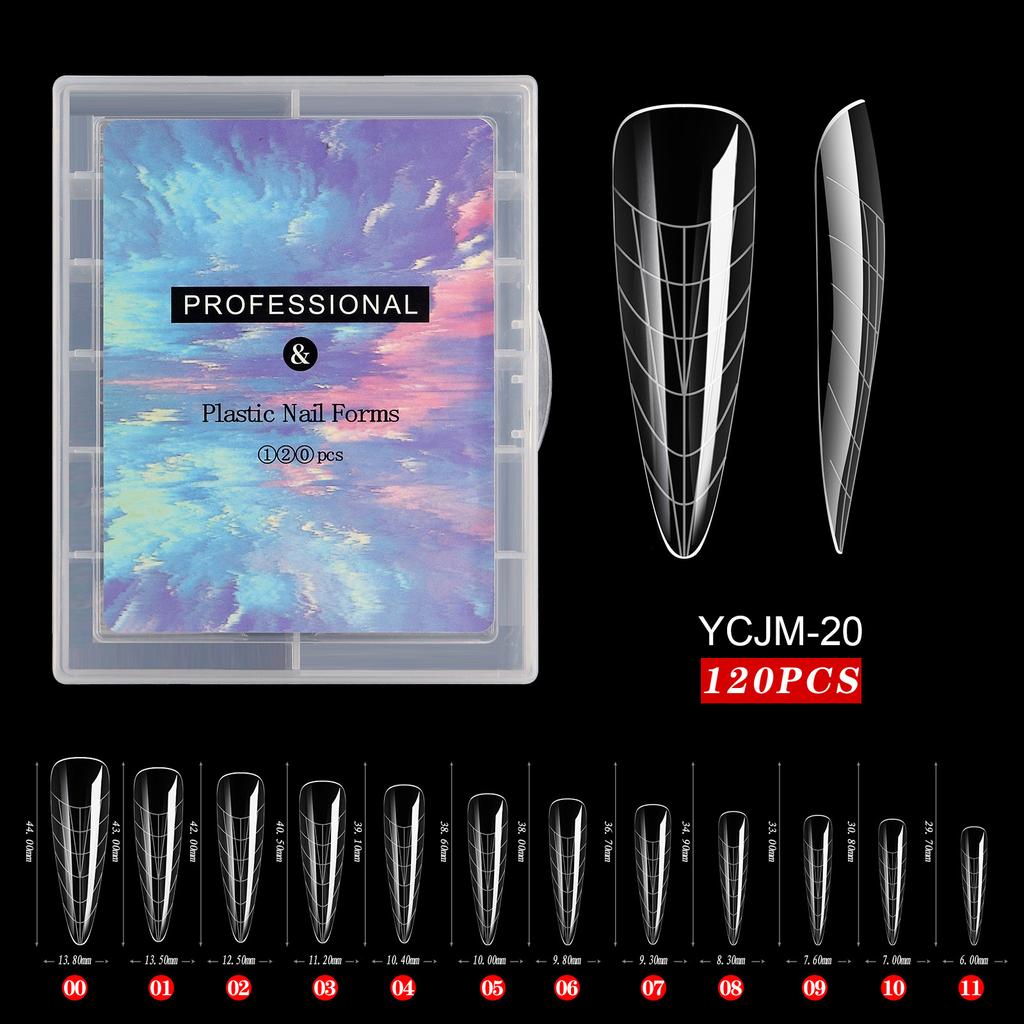 Nail Art Mould Crystal Extension No Paper Holder Fast Phototherapy Extension Nail Tablets 120 Tablets Boxed Factory