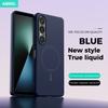 For Sony Xperia 1 VII VI V Case Hand Feel Liquid Silicone Magsafe Soft Mobile Phone Cover