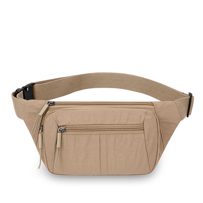 Women's Waterproof Nylon Convertible Waist Pack with Adjustable Strap Large Capacity Crossbody Chest Bag for Outdoor Activities