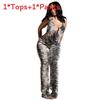 Zebra Print Sleeveless Lounge Suit With Polyester Fabric For Casual Wear Women Spring