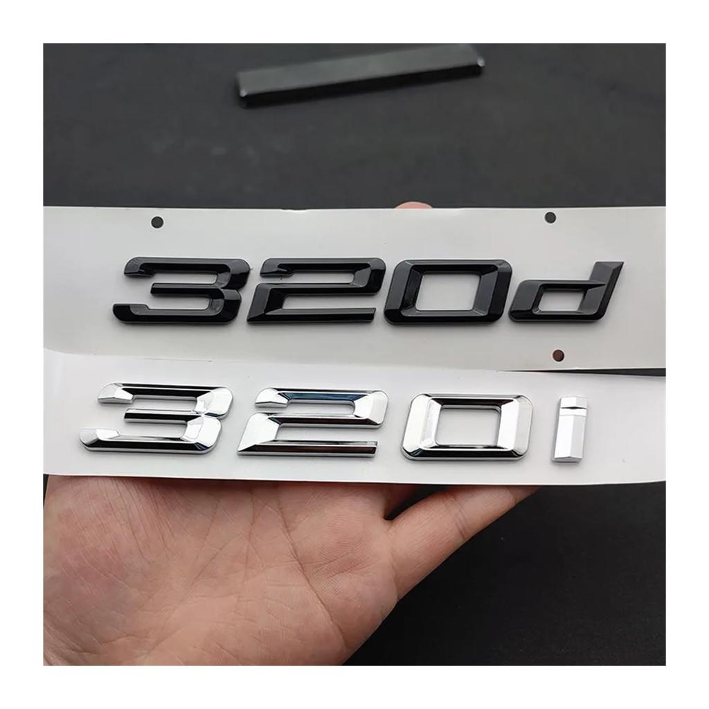 AQXYWER (Small Shop) 3D Chrome Car Letters 316i 318i 318d