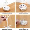 Rotating jewelry display tray,dressing table storage rack,detachable tree branche,partitioned storage box,for home,office,school