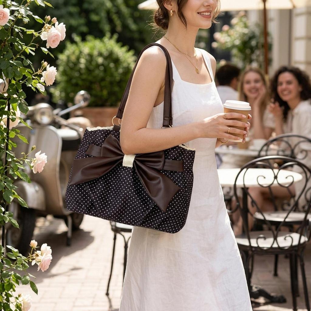 Dot Tote Bag for Work Shopping Travel Picnic