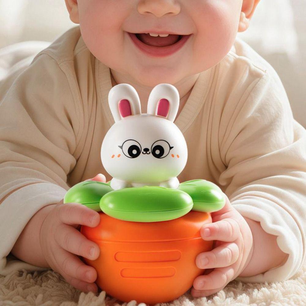 Toy Doll Rabbit Carrot Tumbler Doll Crafts Rabbit Tumbler Toy Lovely Baby Swing Toy Birthday