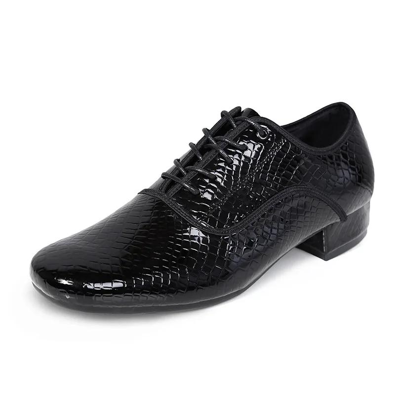 New Fashion Style Men's Latin Dance Shoes Leather Ballroom Tango Male Latin Dancing Shoe for Man Boy Sneaker Jazz Shoes