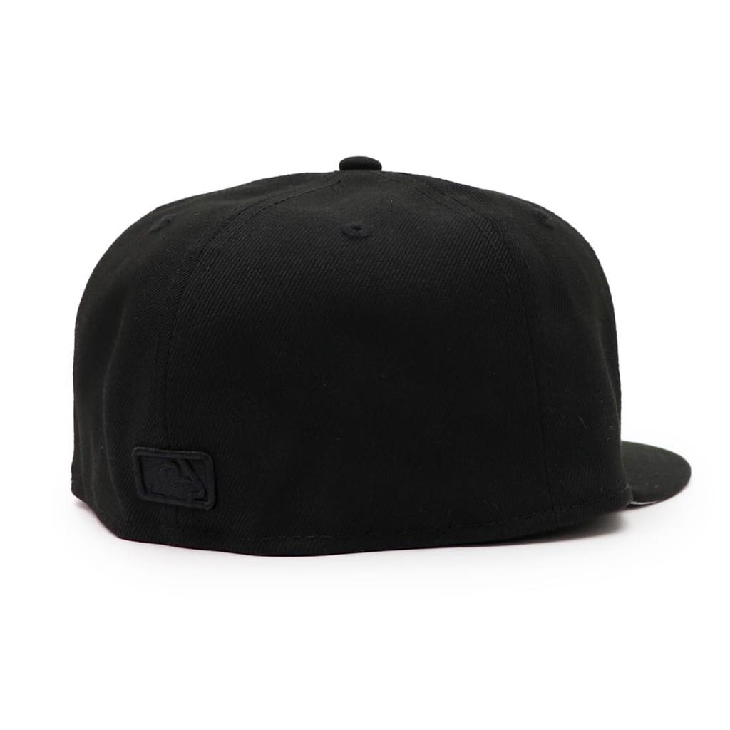 59FIFTY Los Angeles Dodgers Cap Hat Unisex Major League US Model [New Era] Men's Women's (7 5/8 (60.6cm), BLACK-BLACK)