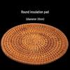 Handmade Vietnamese Rattan Tea Coasters and Placemats for Tea Ceremony