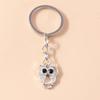Cute Crystal Rhinestone Cat Keychain Animal Snake Butterfly Keyrings for Men Women Car Keyholder Bag Pendants DIY Jewelry Gifts