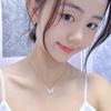 New Butterfly Necklace Female Light Luxury Niche Zircon Pendant Online Celebrity Ins Wind Temperament Joker Clavicle Chain Tide