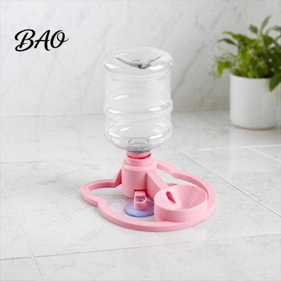 No Spill Cat Water Dish Automatic Dispenser, Feeder Stand Fits Standard Pet Dispenser Bottles, Filter-free Drinking Station for Indoor Kitten Puppy
