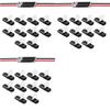 Premium-Double-Wire Plug-In Connector+Locking Buckle, No Wire Stripping Cutting 2 Way 2 Pin LED Connector For AWG 20-24 60PCS