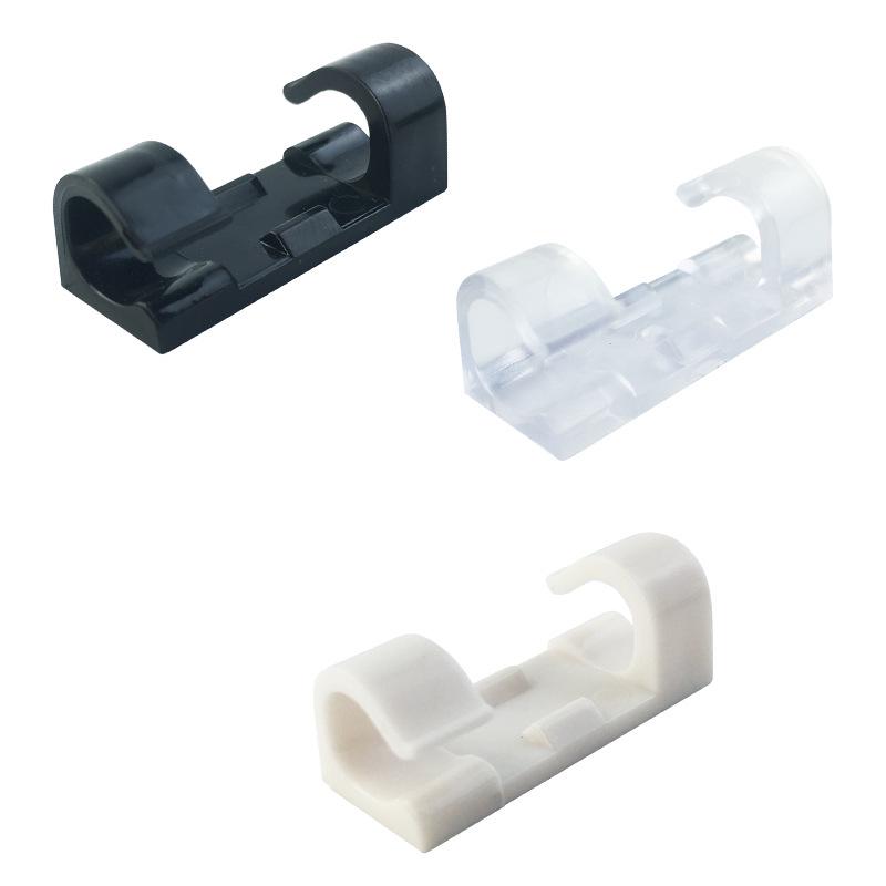 Self-Adhesive Cable Organizer: Nail-Free Acrylic Storage Buckle for Network and Power Cables