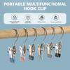 5-30pcs Stainless Steel Clothespins Laundry Clothes Pegs Hook Portable Hanging Clothes Clip Wardrobe Clothes Organizer Hanger