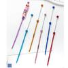 5 Pieces Metal Crochet Needle Beads Crochet Hook Set Metal Knitting Needle Crochet Accessories for Handicrafts