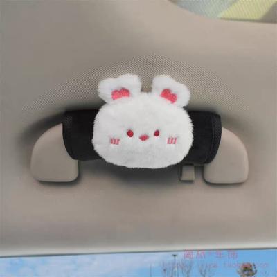 Cute Cartoon Pig Rabbit Car Interior Door Handle Cover Universal Plush Handbrake Case Protector Auto Roof Holder Protection