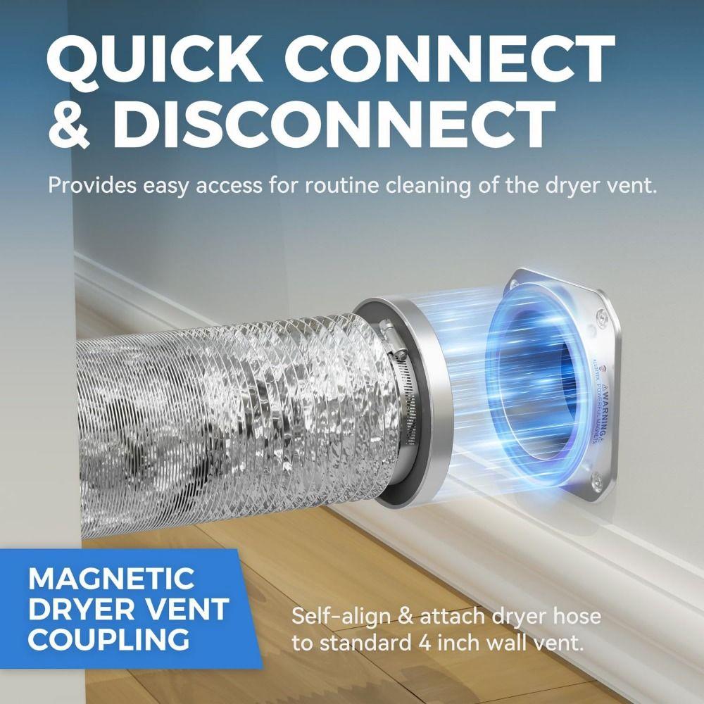 Quick Connection Magnetic Dryer Vents Kit Flexible Magnetic Vent Kit  Ventilation Duct