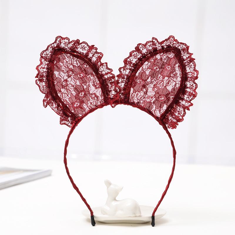 Lace Cat Ears & Rabbit Ears Women's Headband - Cute Face Washing Hair Accessory