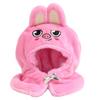Soft Plush Dog Hooded Cloak For Kids Role Play Costume Accessory Thick PP Cotton Fill Doll Keychain Head Cover