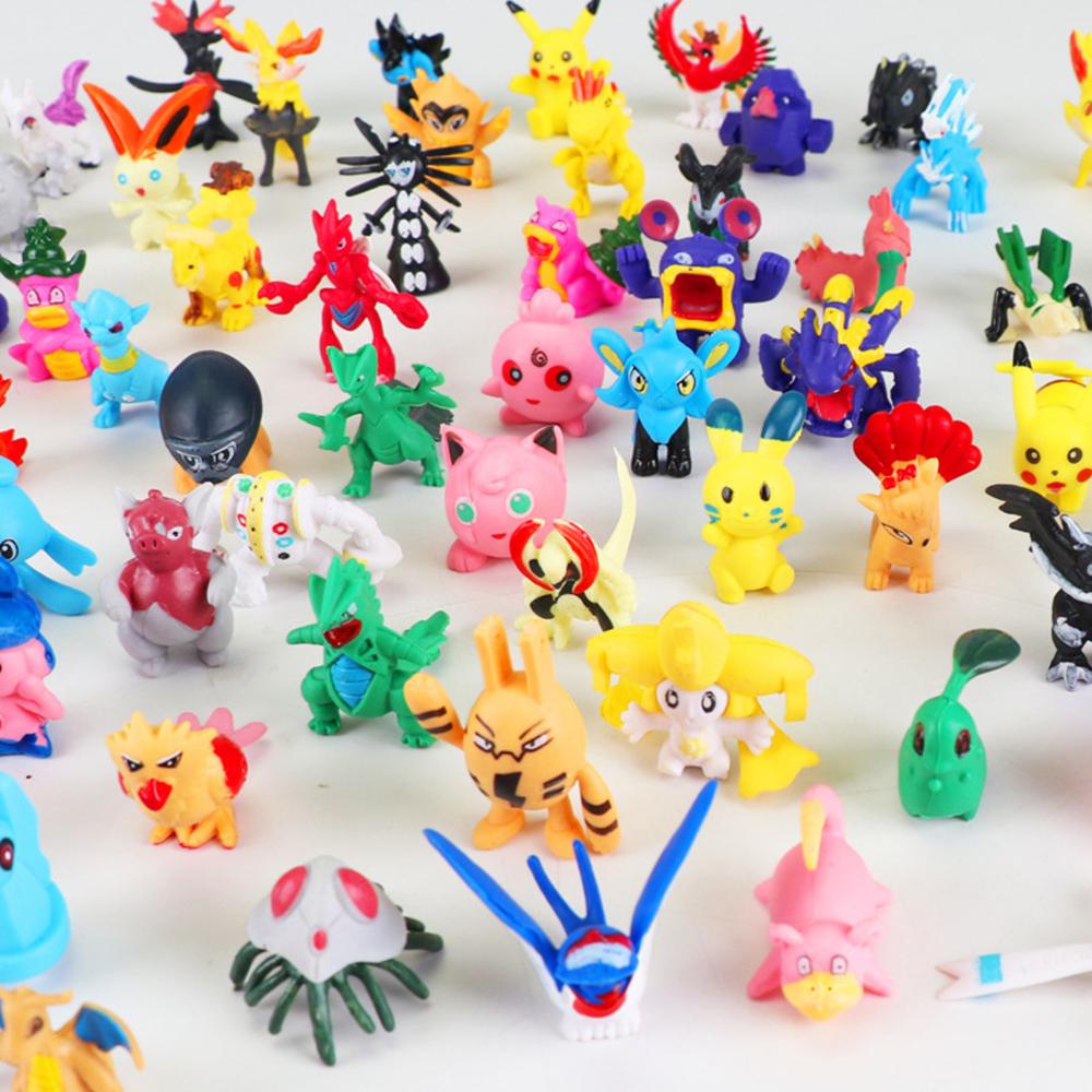 144 Styl Pokémon Figurka Hračky Anime Pikachu Akční Figurka Model Ozdobná Dekorace Sbírej Hračky Navrženo Pro Dětský Vánoční Dárek