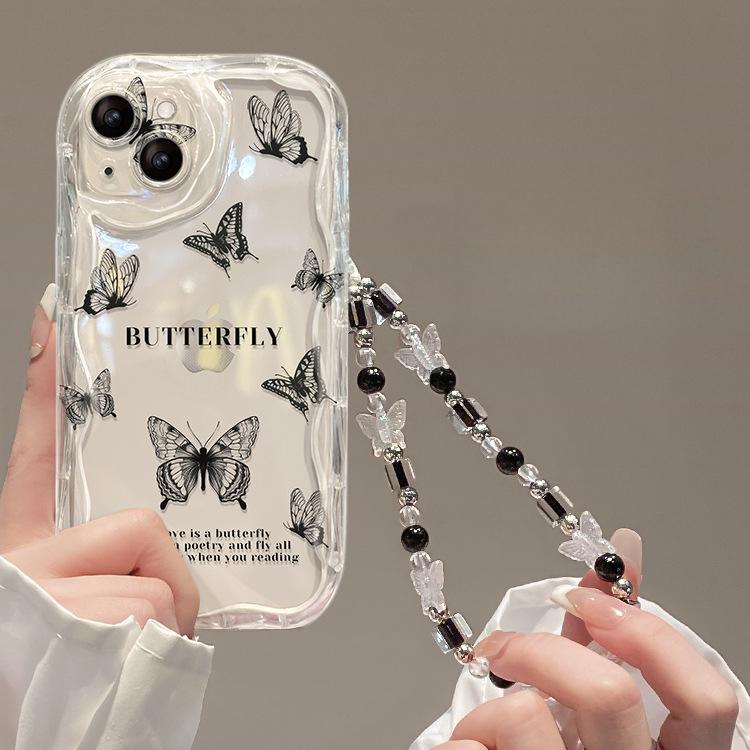 Anwendbar auf Apple 14 Handyhülle Iphone15promax Vollbild Schmetterlingskette 13 Silikon Vollverpackung 12 Sturzsicher Xs