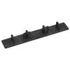 Patio End Caps - vidaXL - Set of 10 - Plastic - Black - 15 X 2.5 Cm